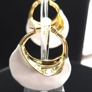 Celine Gold and Cream Drop Earrings
